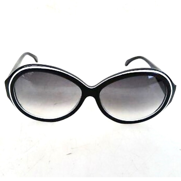 Mondelliani Italy Handmade Jackie O Butterfly Sunglasses Black White  MINT - Picture 3 of 15